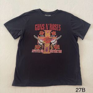 GUNS N ROSES Band‎ Rock N Roll LICENSED Black T-SHIRT Size Large